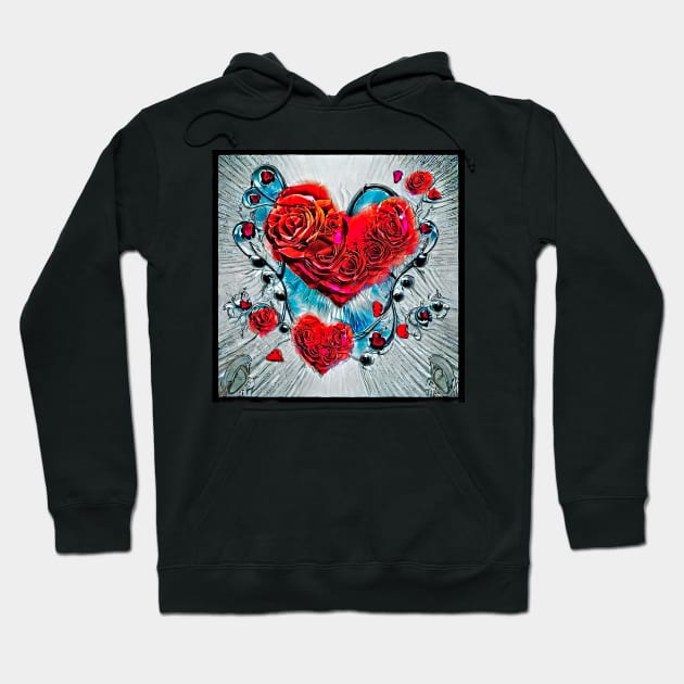 decoupage heart Hoodie by bogfl